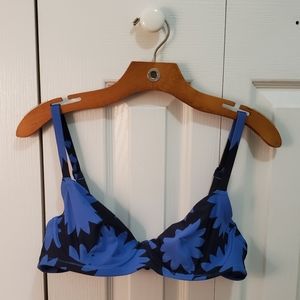 Aerie Floral Print Bikini Top